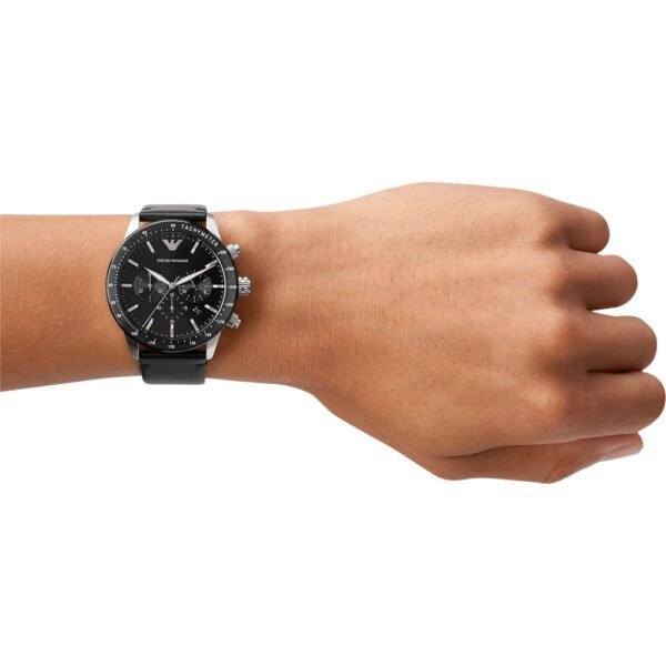 Emporio Armani Mario AR11243 Cuir Noir – Image 2