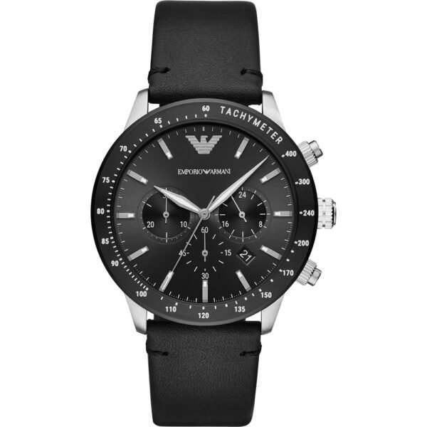 Emporio Armani Mario AR11243 Cuir Noir
