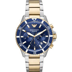 Emporio Armani Diver AR11362 Bleu Doré